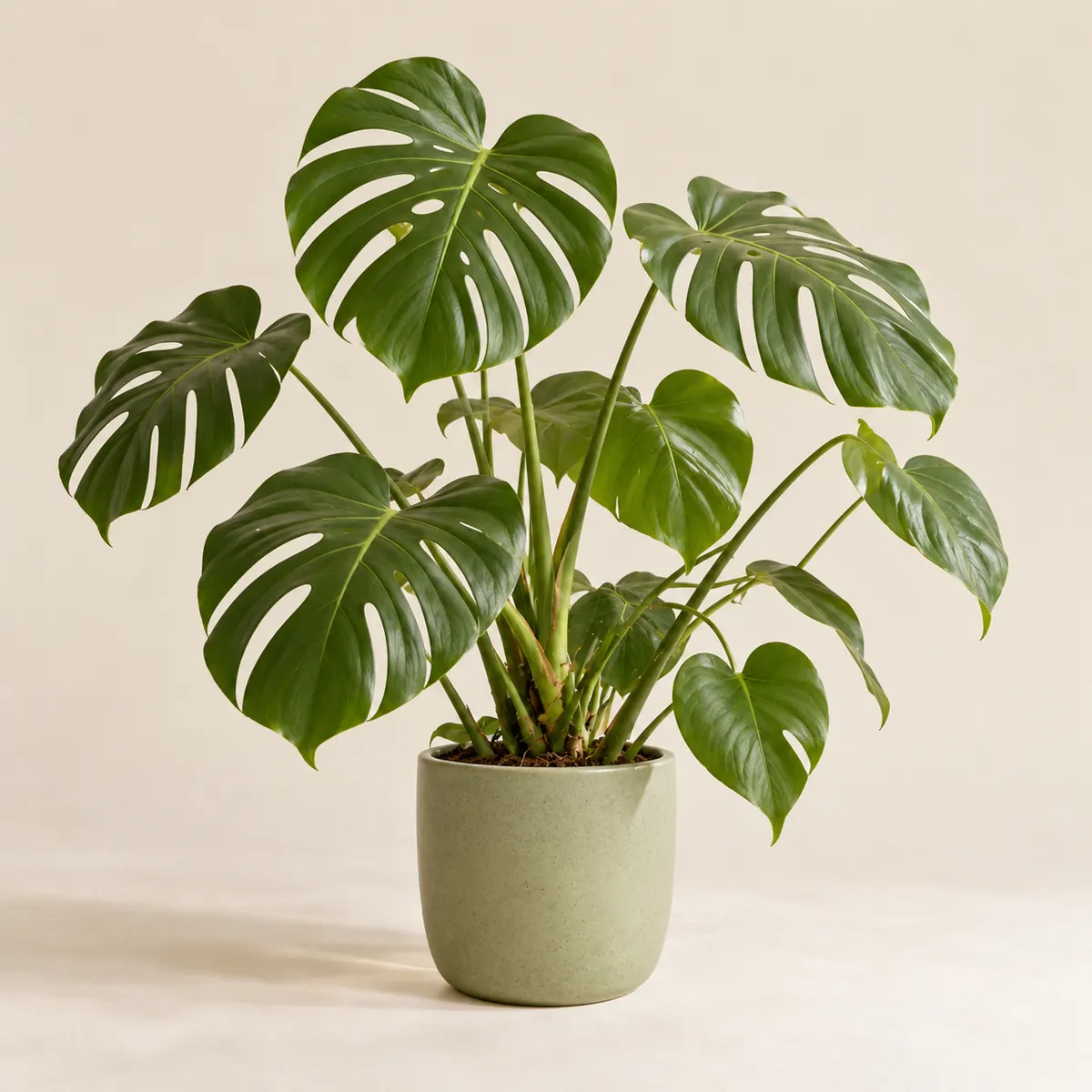 Monstera in a ceramic pot